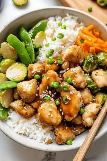 Honey Sesame Chicken Meal Prep Bowls