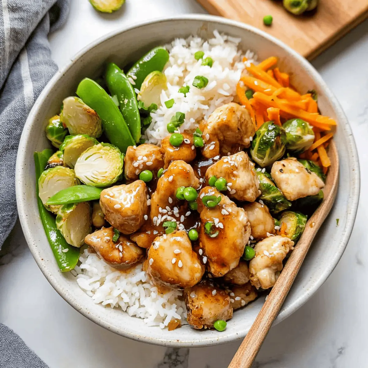 Honey Sesame Chicken Meal Prep Bowls