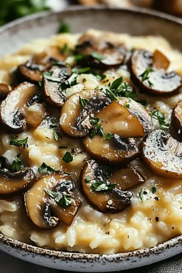 Oven Risotto with Mushrooms