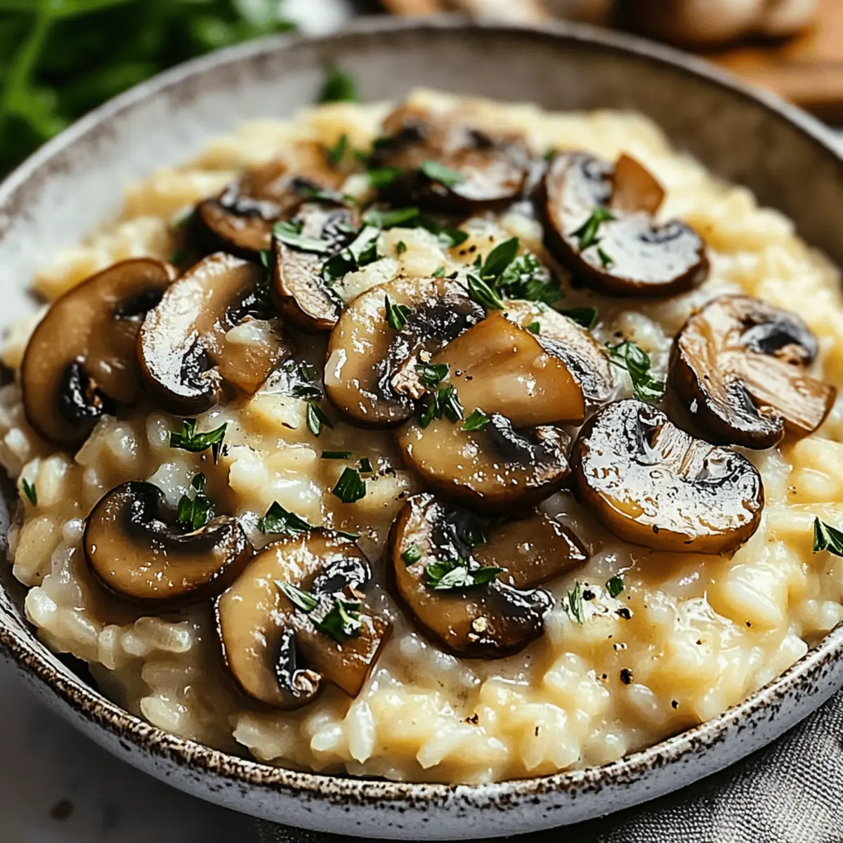 Oven Risotto with Mushrooms