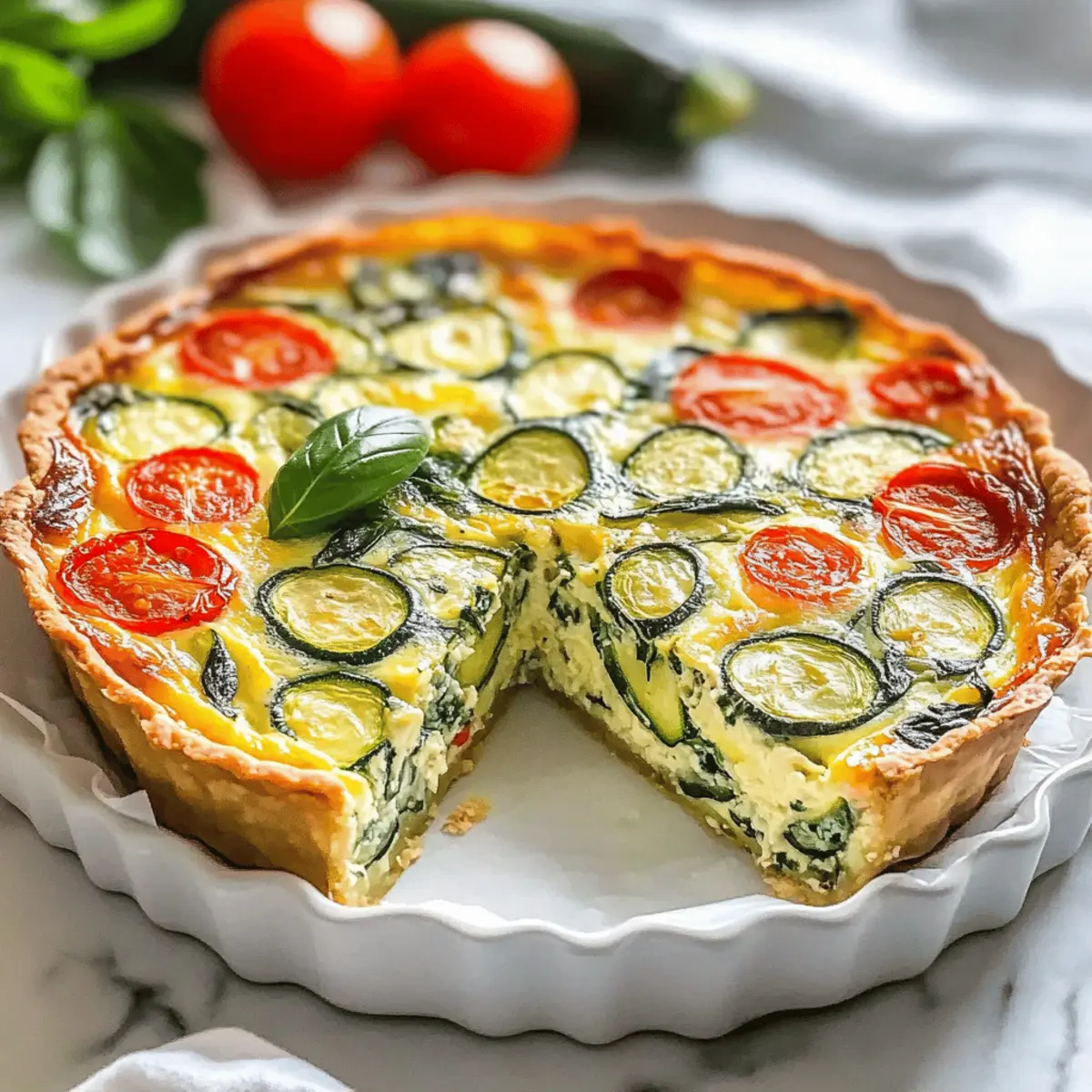 Herb-Infused Crustless Zucchini Quiche