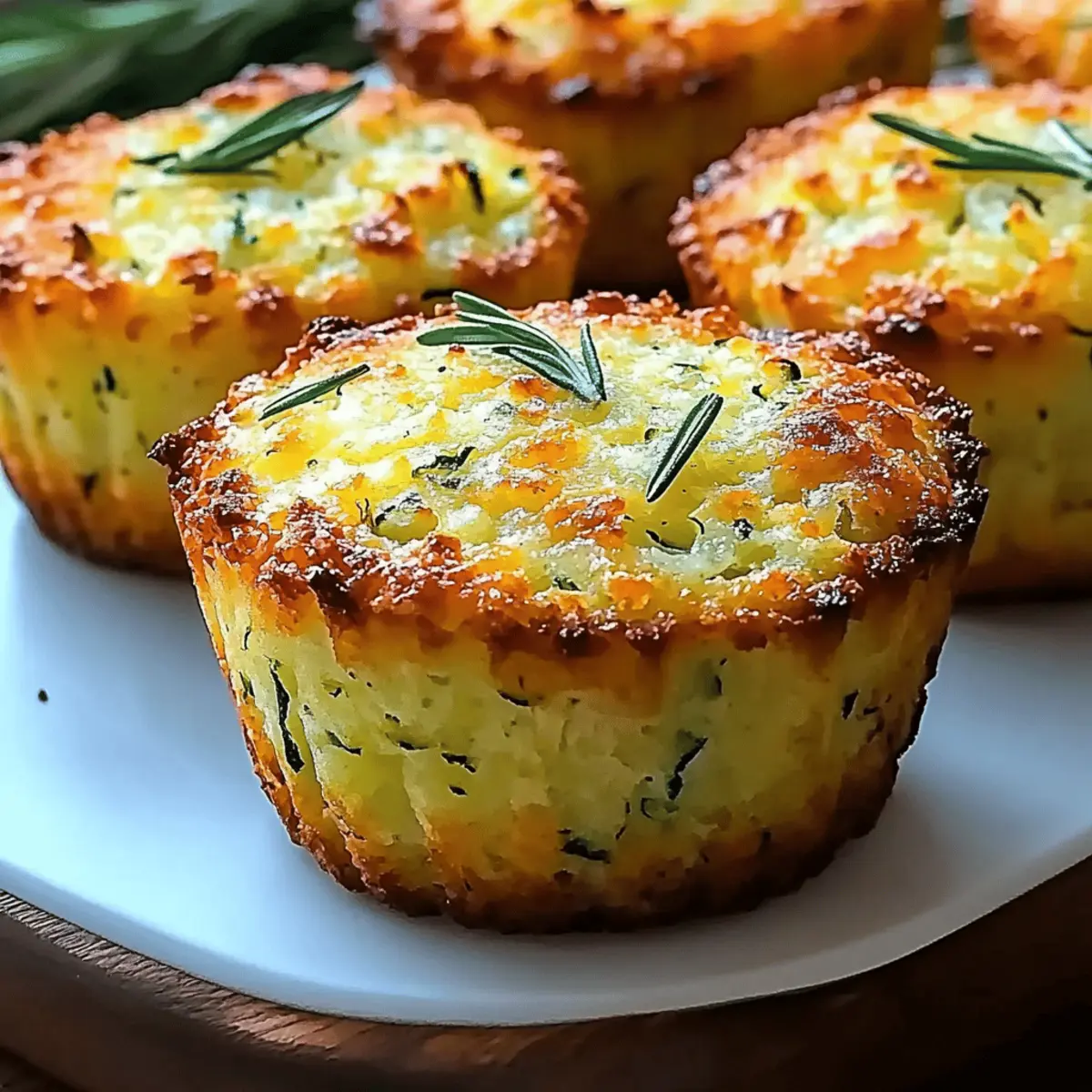 Crispy Parmesan Zucchini Muffins