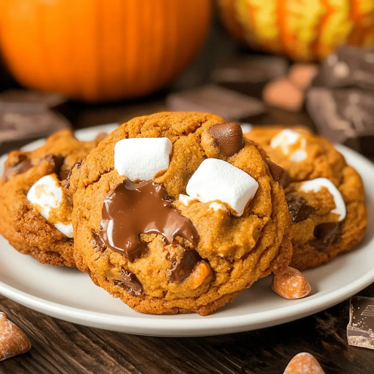 Pumpkin S’mores Cookies