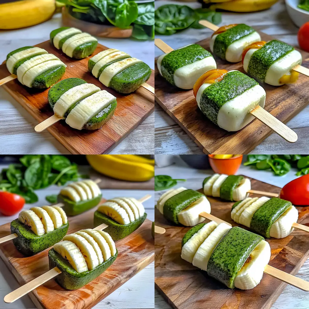 Smoothie Pops with Spinach and Banana Recipe