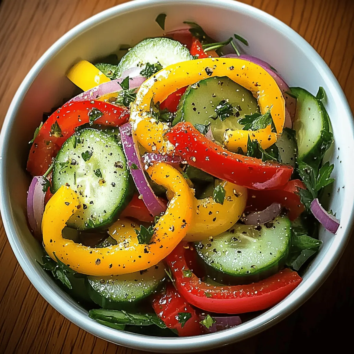 Cucumber Sweet Pepper Salad