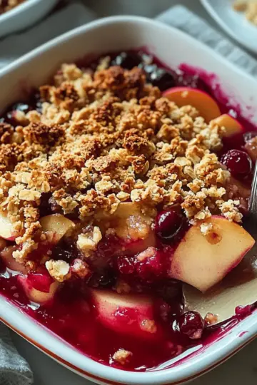 Apple Cranberry Crisp