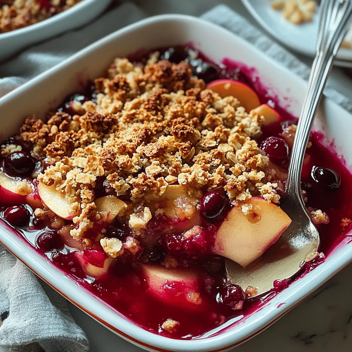 Apple Cranberry Crisp
