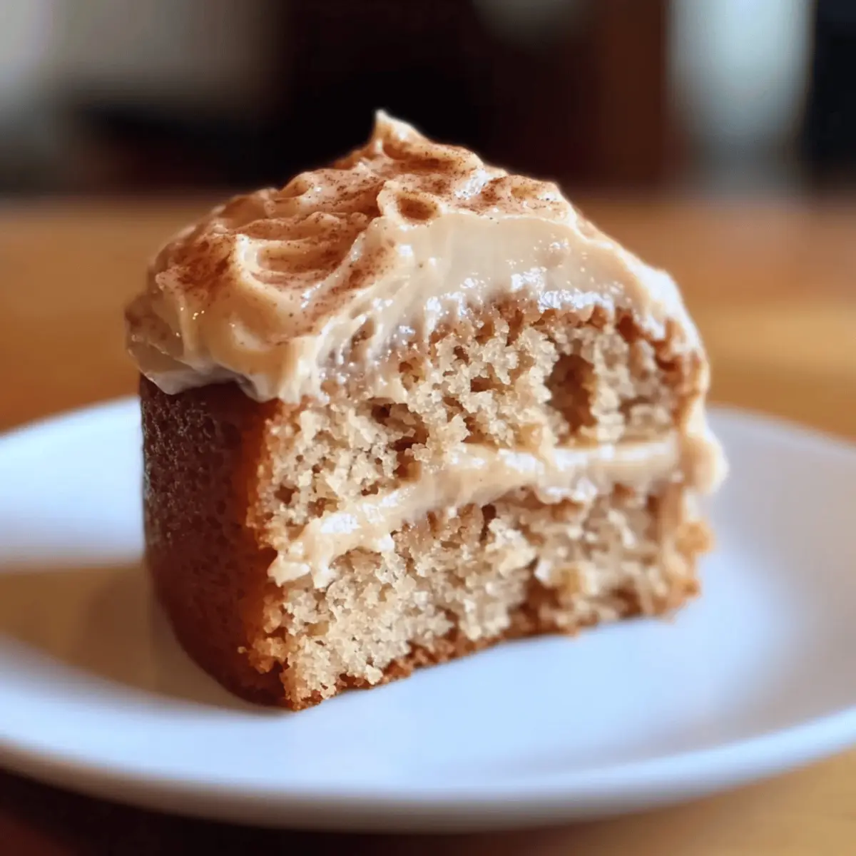 Applesauce Cake with Cinnamon Cream Cheese Frosting