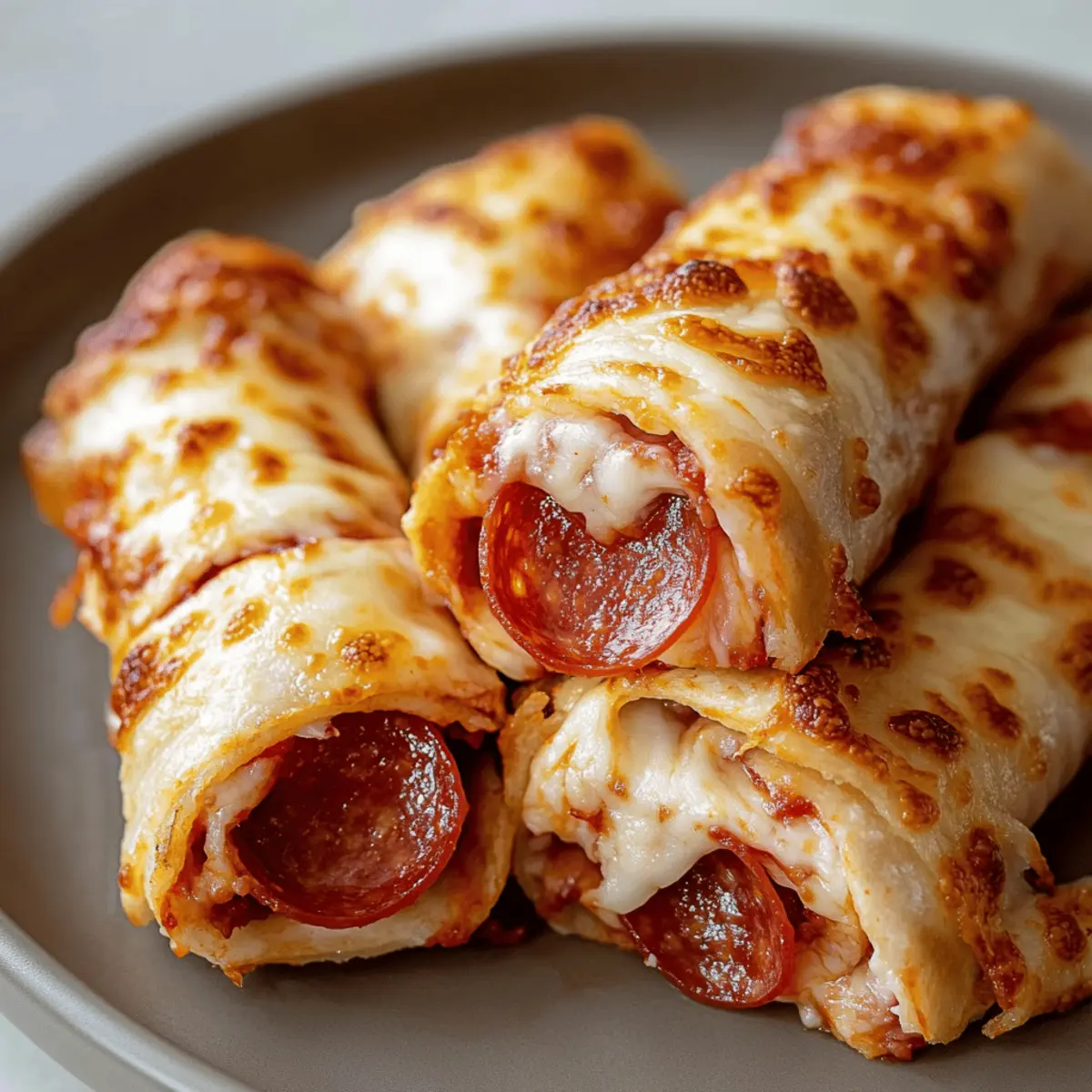 Cheesy Pepperoni Pizza Roll Ups