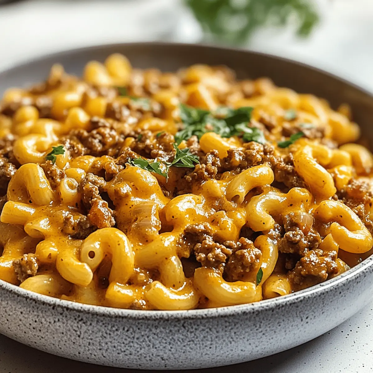 One-Pot Cheeseburger Macaroni