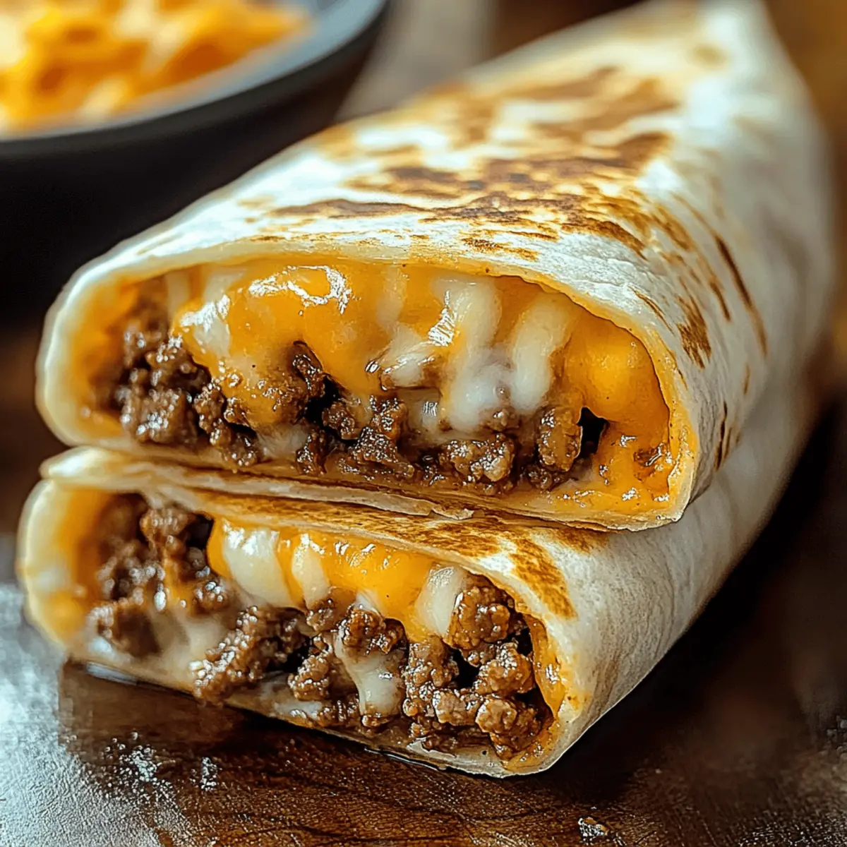 Easy Grilled Cheese Burrito