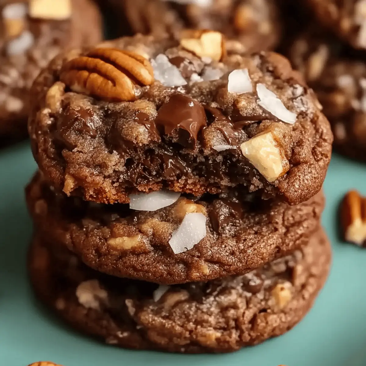 Easy German Chocolate Cookies