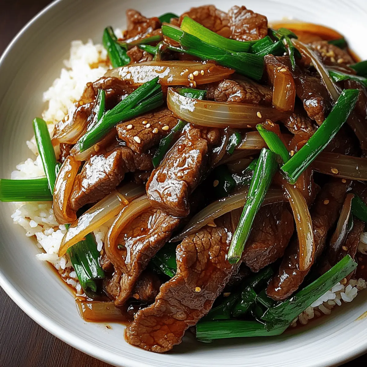 Chinese Beef and Onion Stir Fry