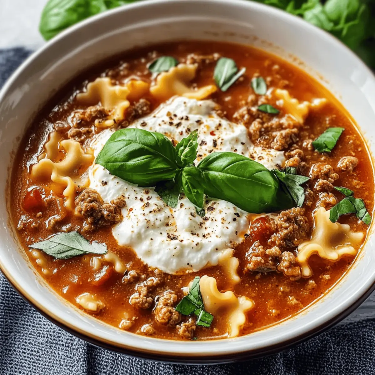 Crockpot Lasagna Soup