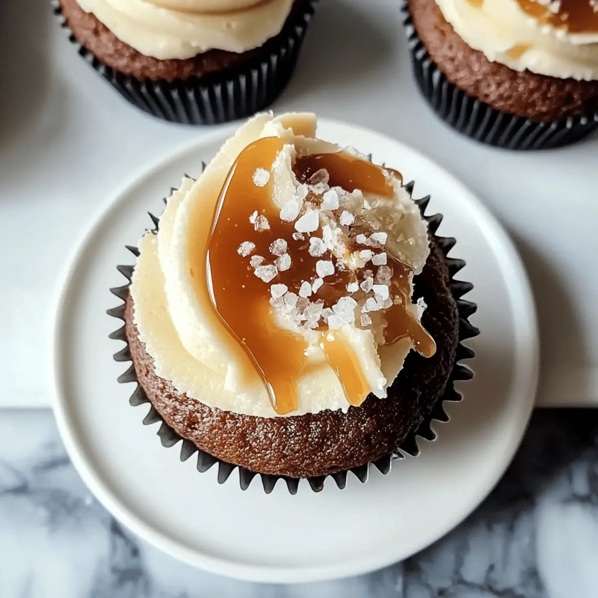 Salted Caramel Cream Cheese Cupcakes