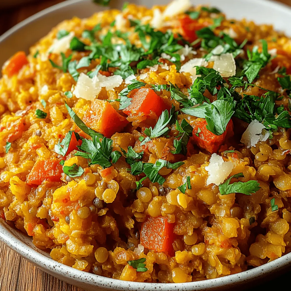 Red Lentil and Rice Casserole