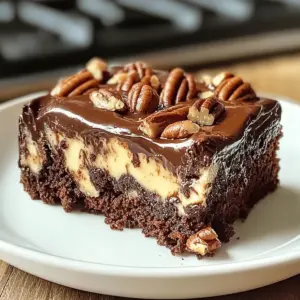 Chocolate Pecan Ooey Gooey Butter Cake