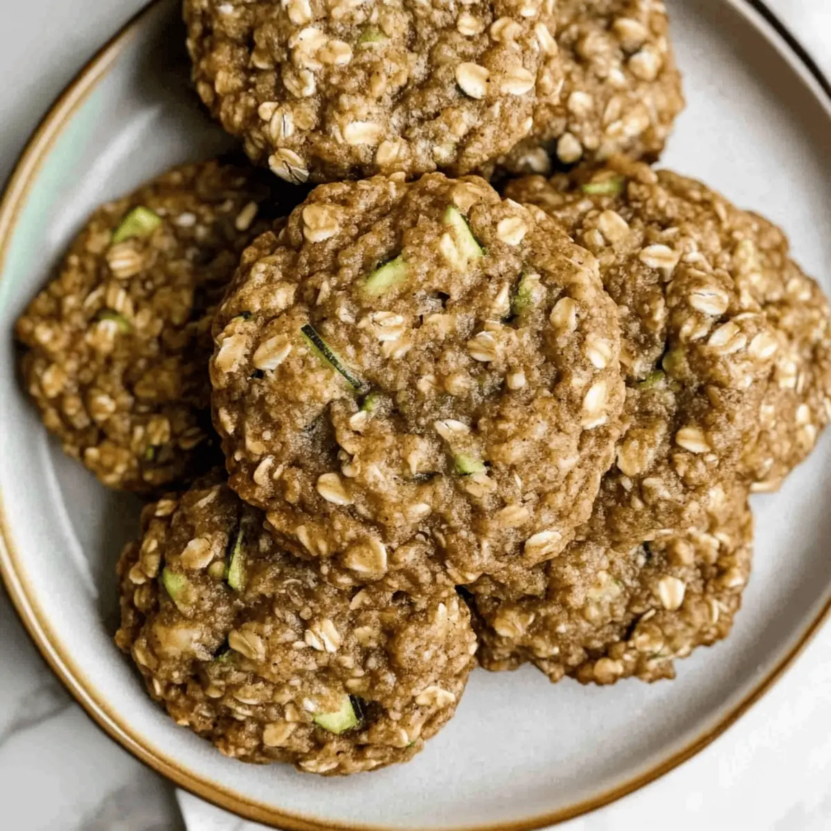 Healthy Zucchini Oatmeal Cookies
