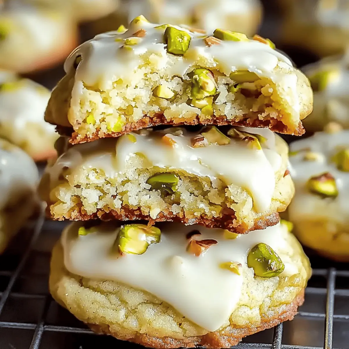 Creamy Pistachio White Chocolate Cookies