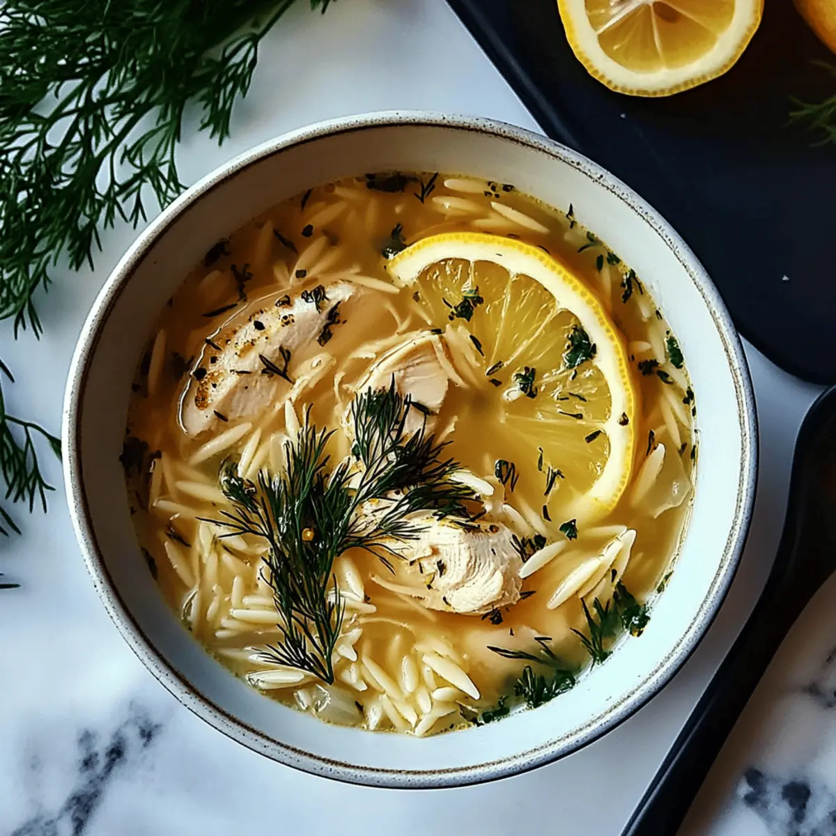 Greek Lemon Chicken Soup