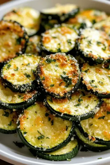 Garlic Parmesan Roasted Zucchini