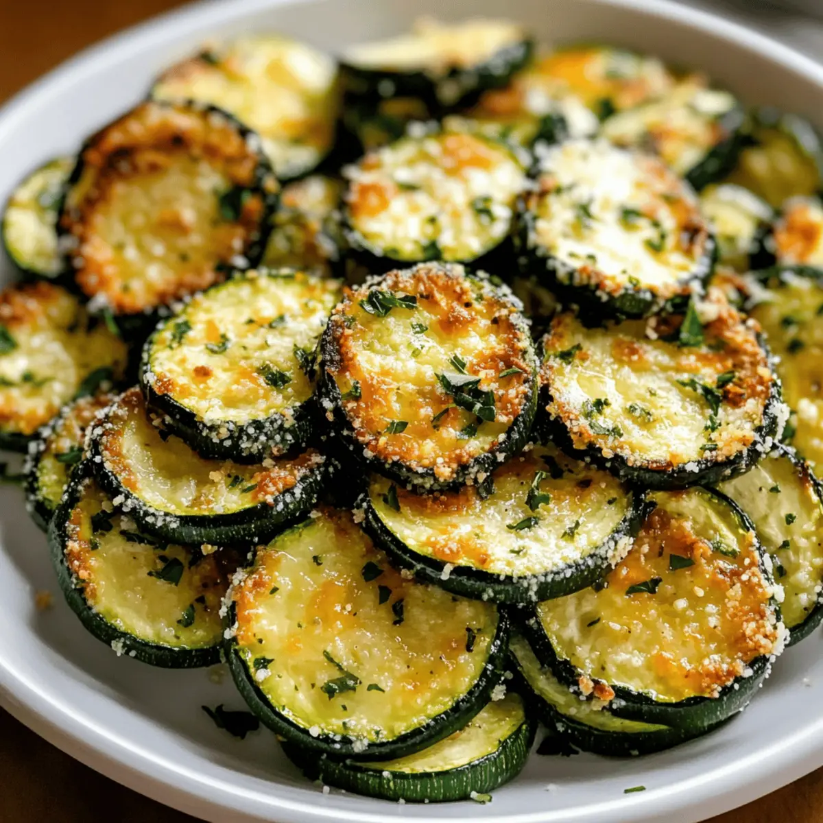 Garlic Parmesan Roasted Zucchini