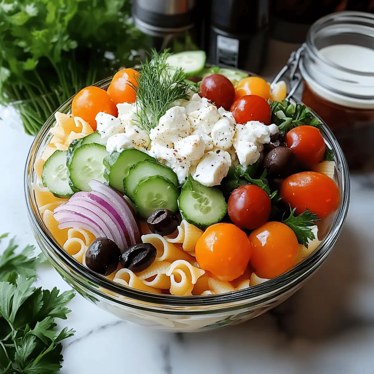 Layered Pasta Salad