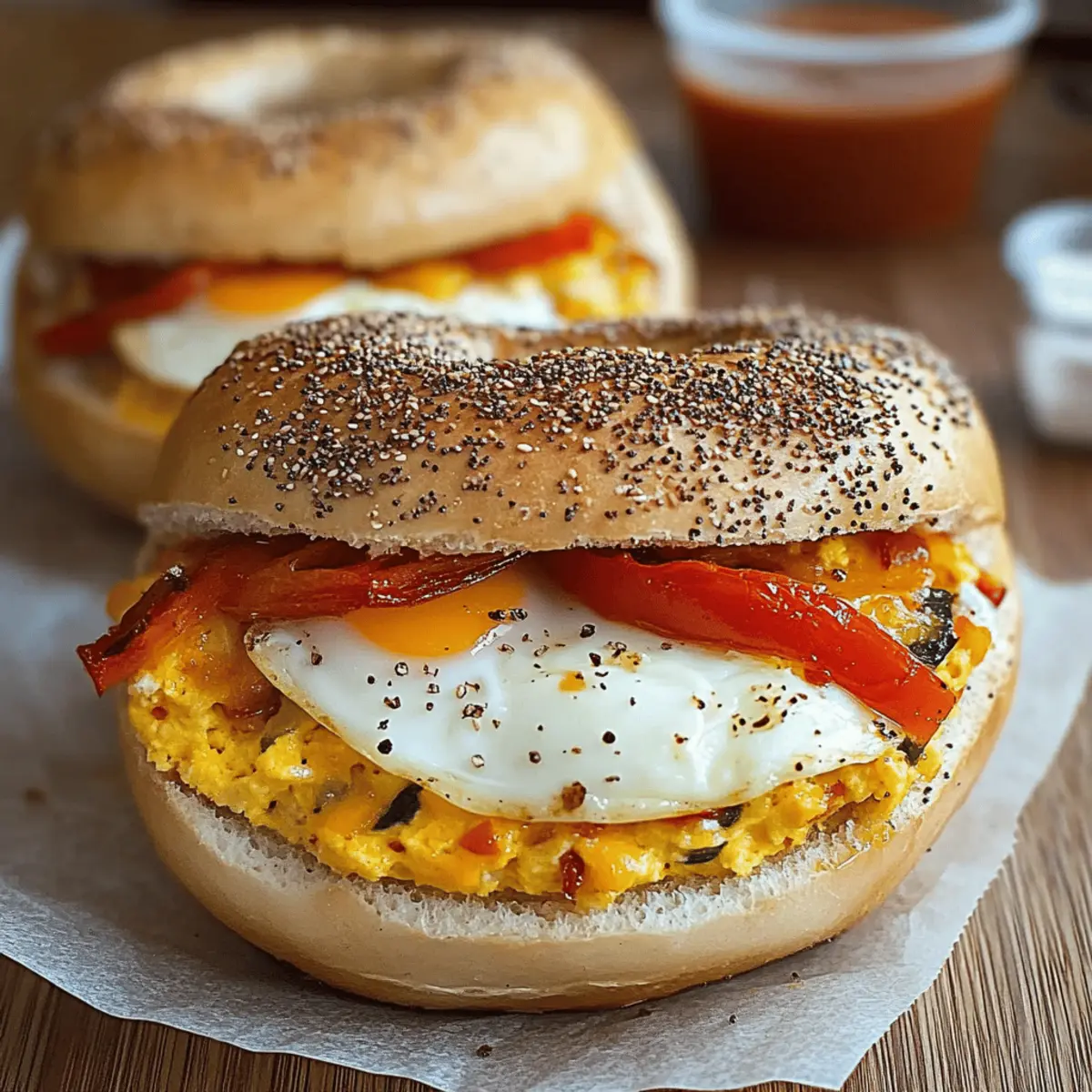 Quiche Stuffed Bagels