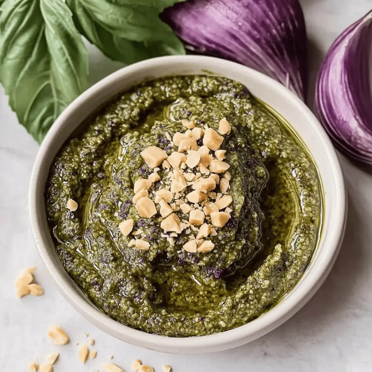 Purple Basil Pesto