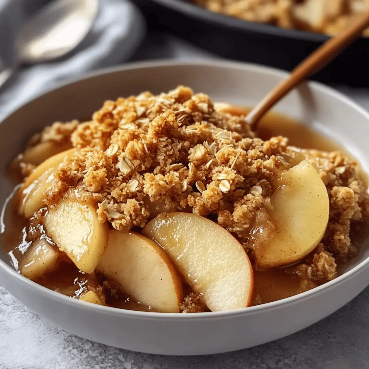 Air fryer apple crisp