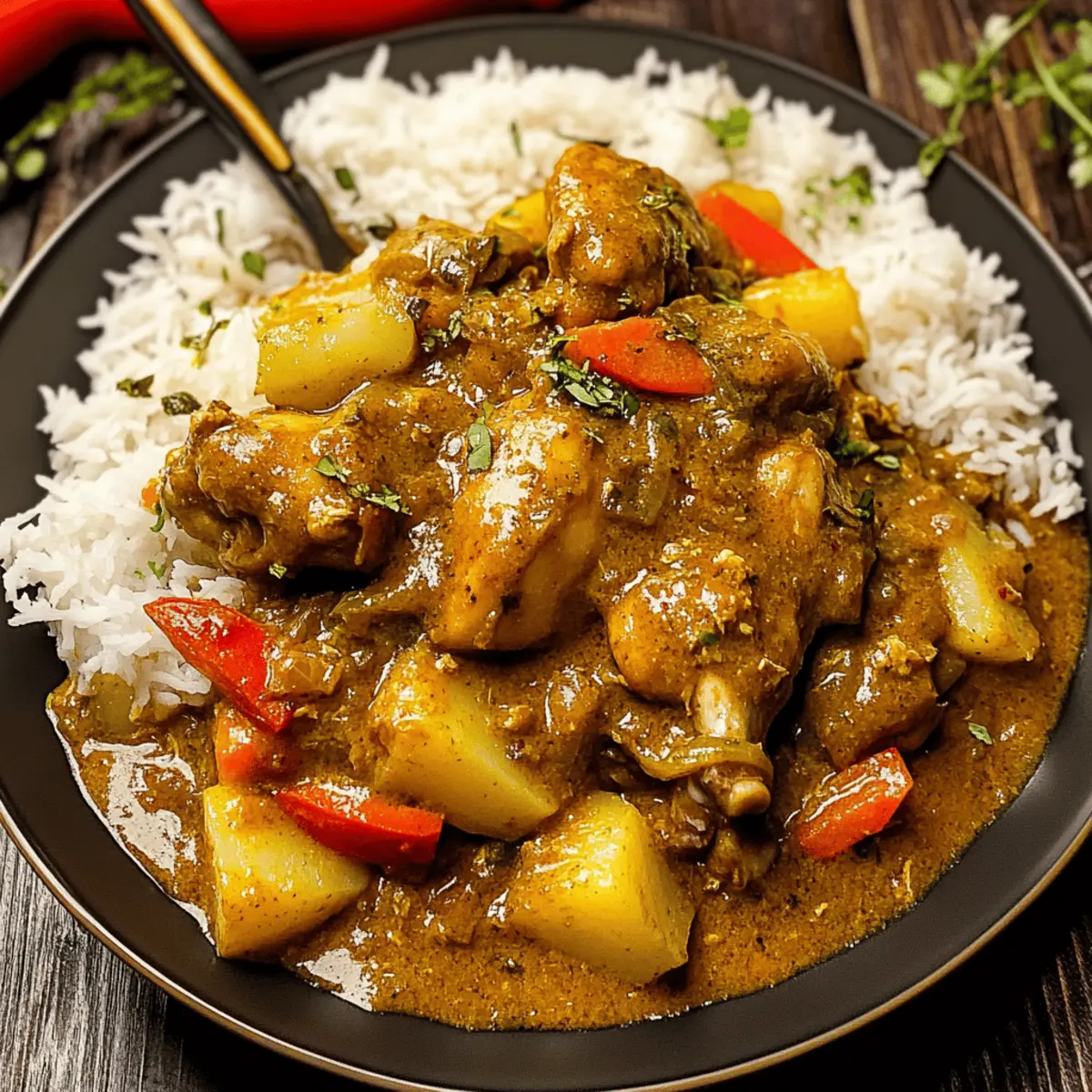 Authentic Jamaican Curry Chicken
