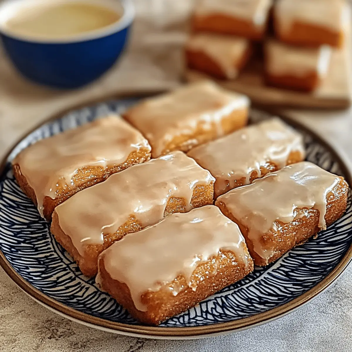 Soft Baked Maple Donut Bars