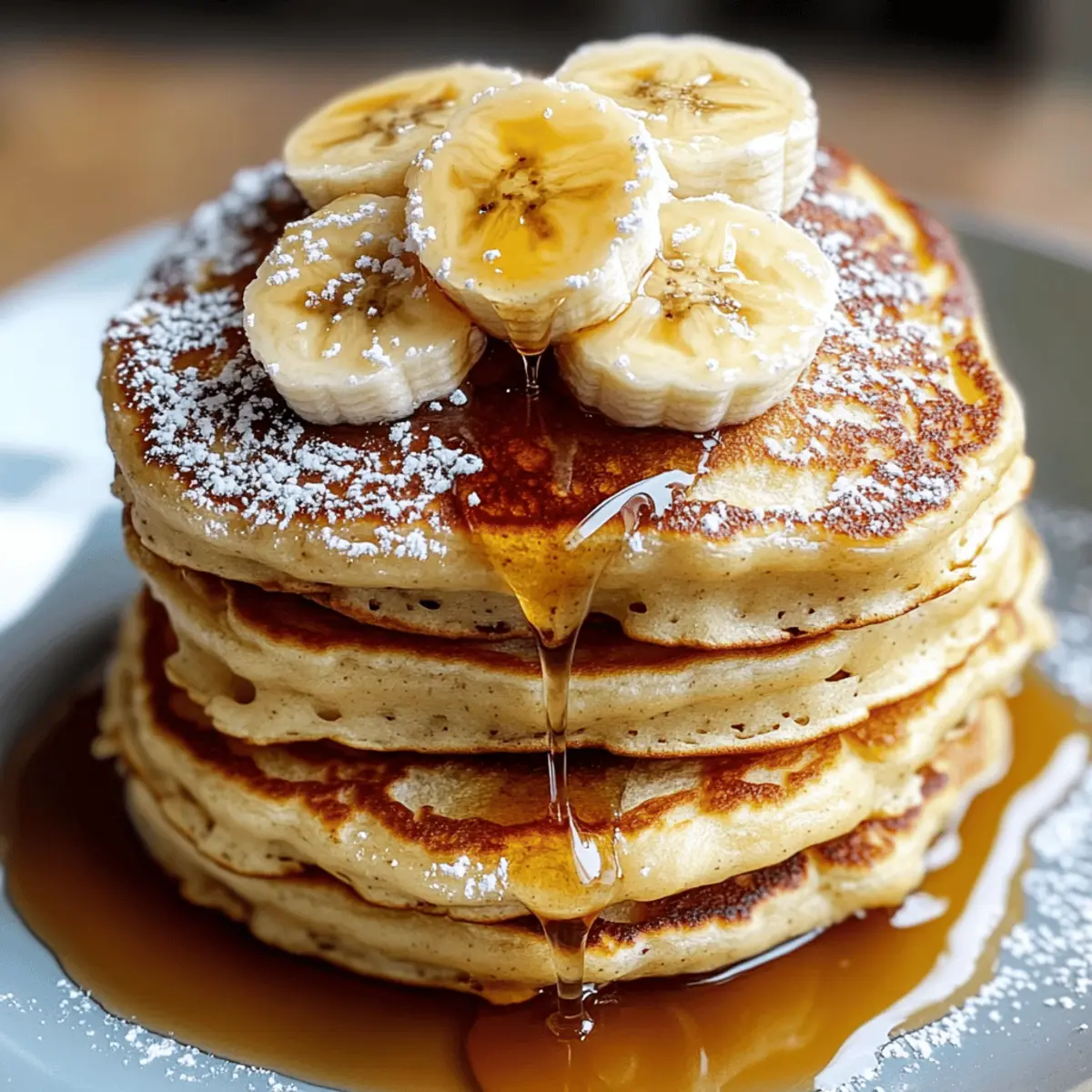Fluffy Homemade Banana Pancakes