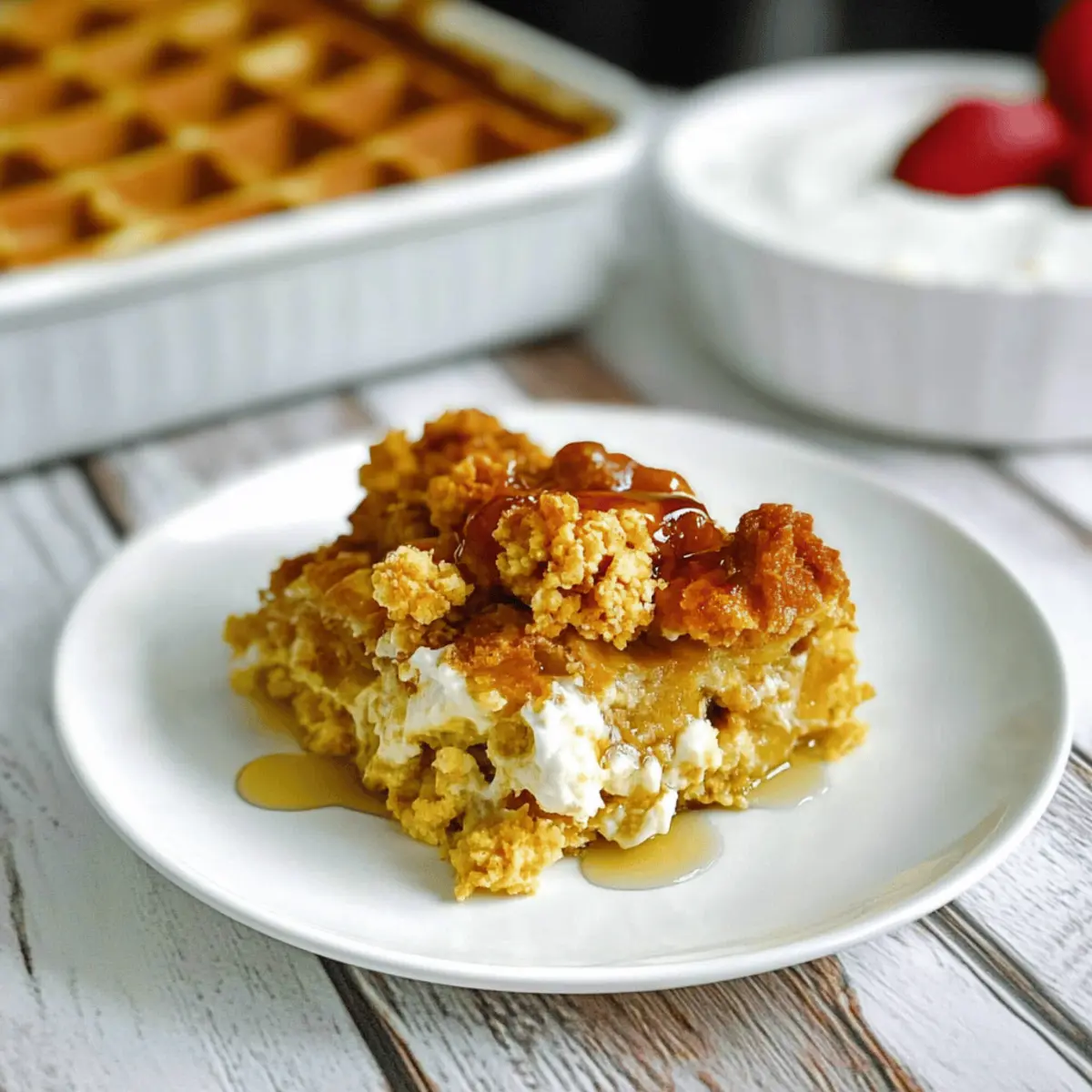 Chicken and Waffle Casserole