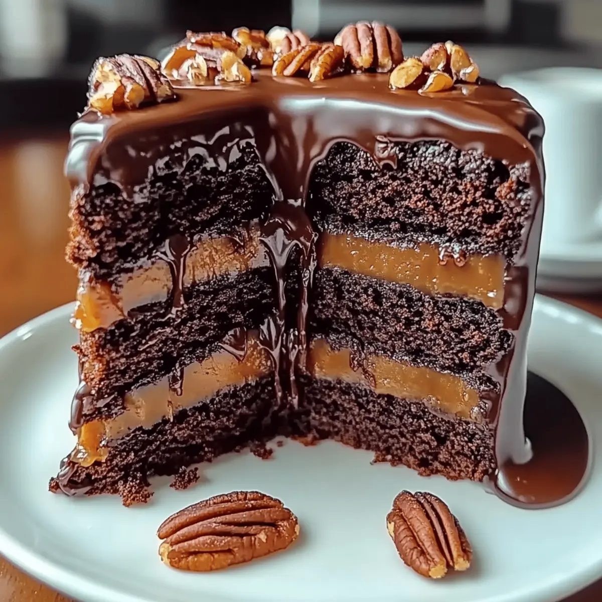 Chocolate Turtle Dream Cake