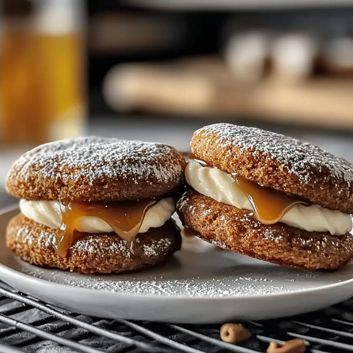 Apple Cider Whoopie Pie Cookies with Caramel