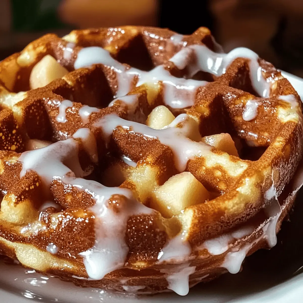 Apple Fritter Waffle Donuts