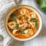 Creamy Tortellini Soup with Sausage