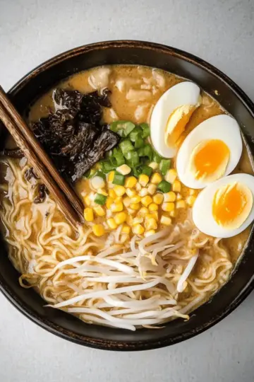 Creamy Vegetarian Peanut Miso Ramen