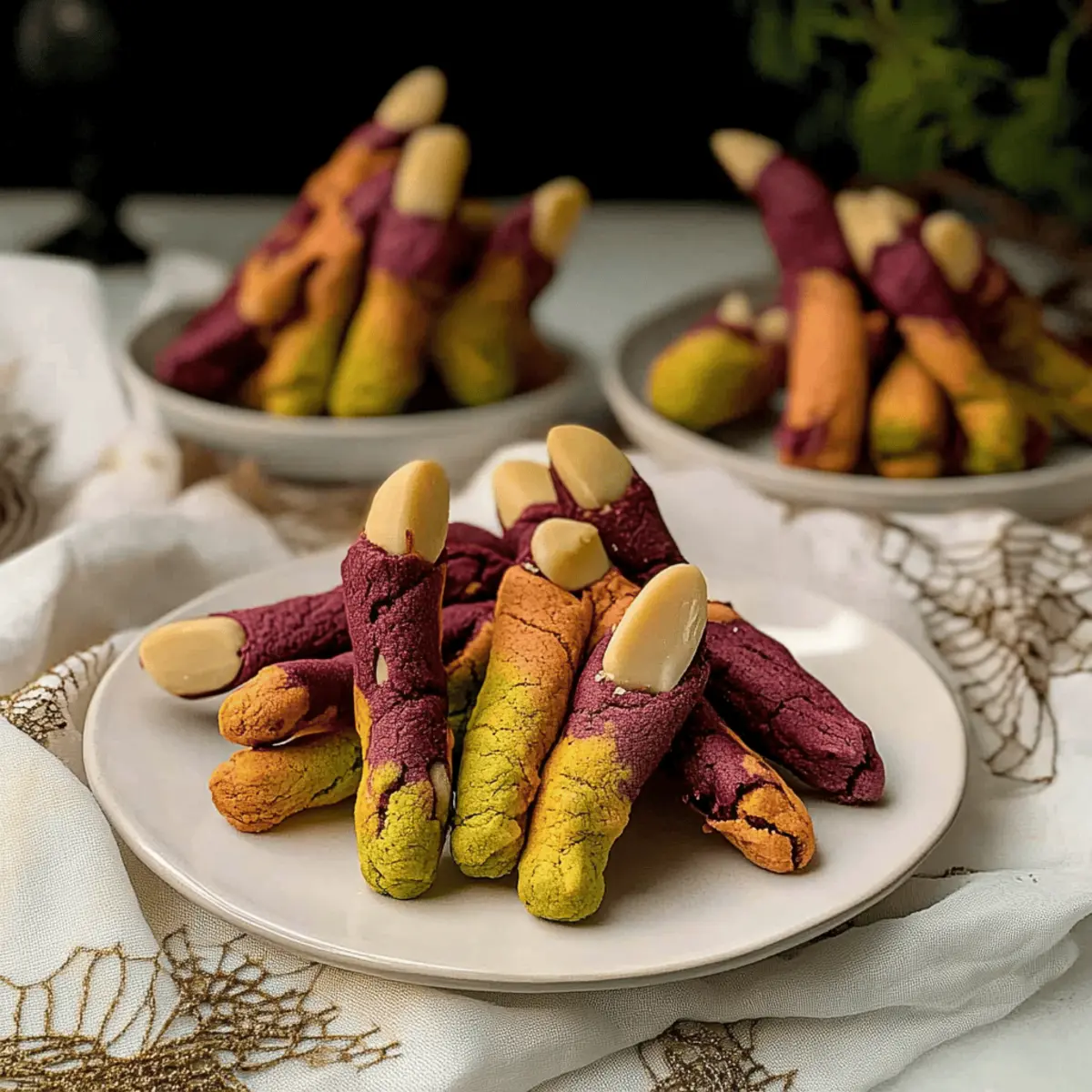 Creepy Witch Finger Cookies