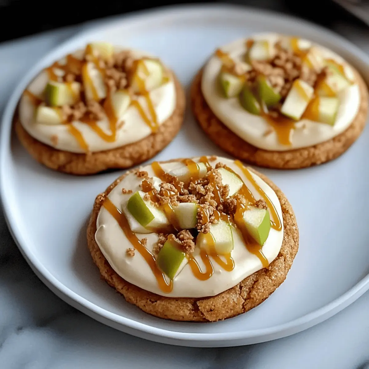 Crumbl Caramel Apple Cookies