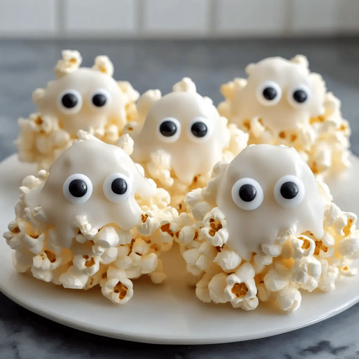 Ghost Popcorn Balls