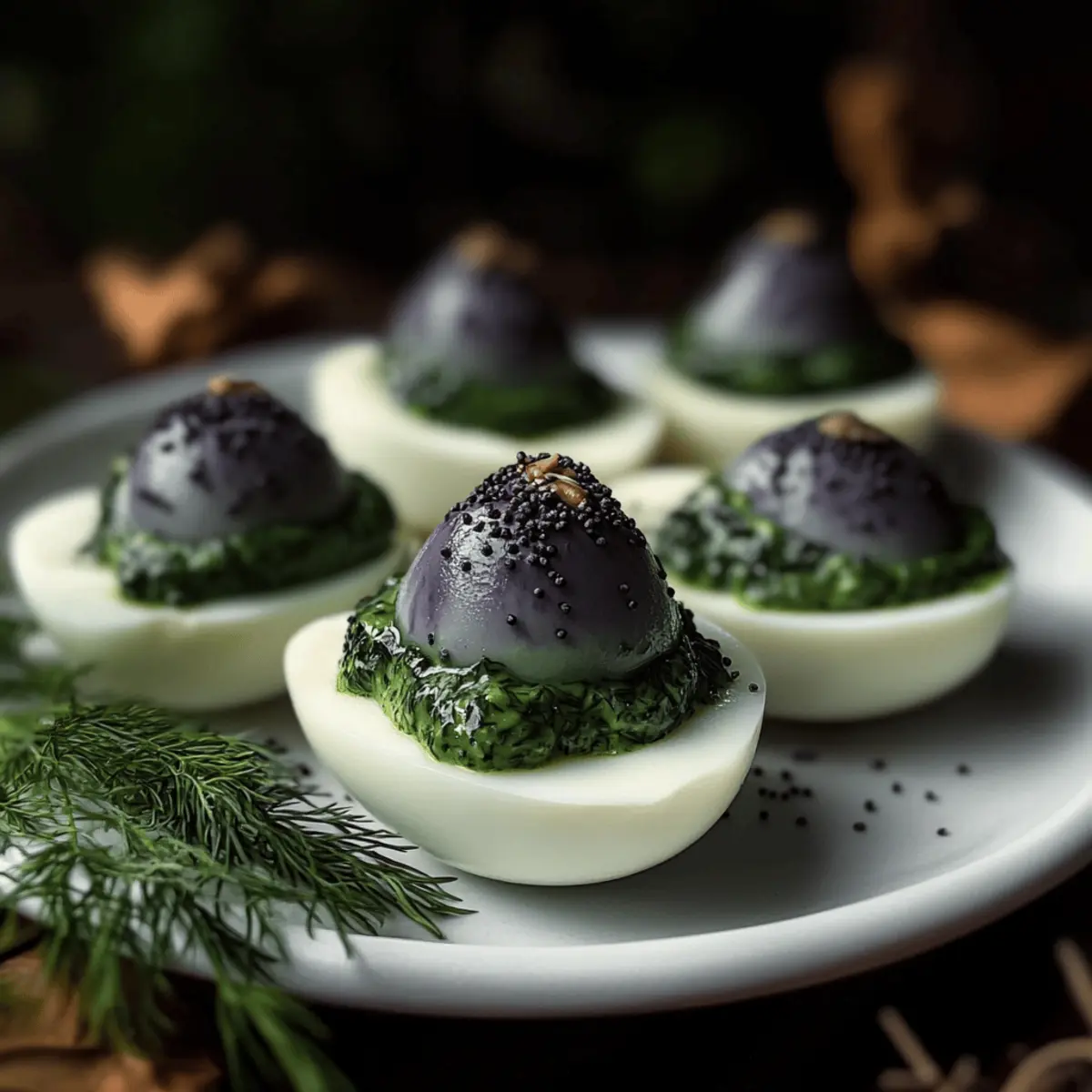 Halloween Deviled Eggs