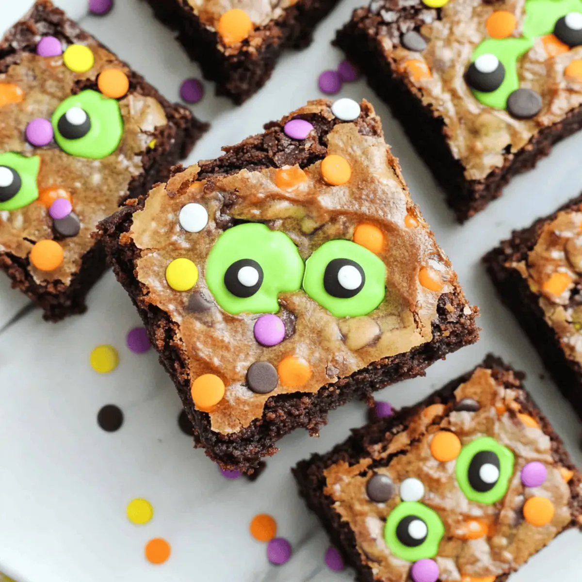 Halloween Monster Brownies