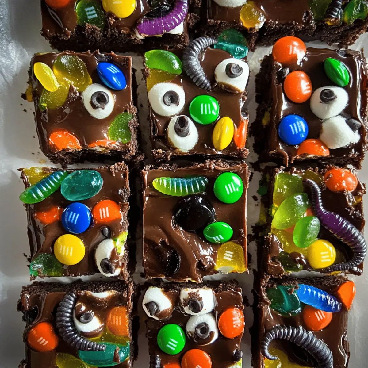 Halloween Rocky Road Slices