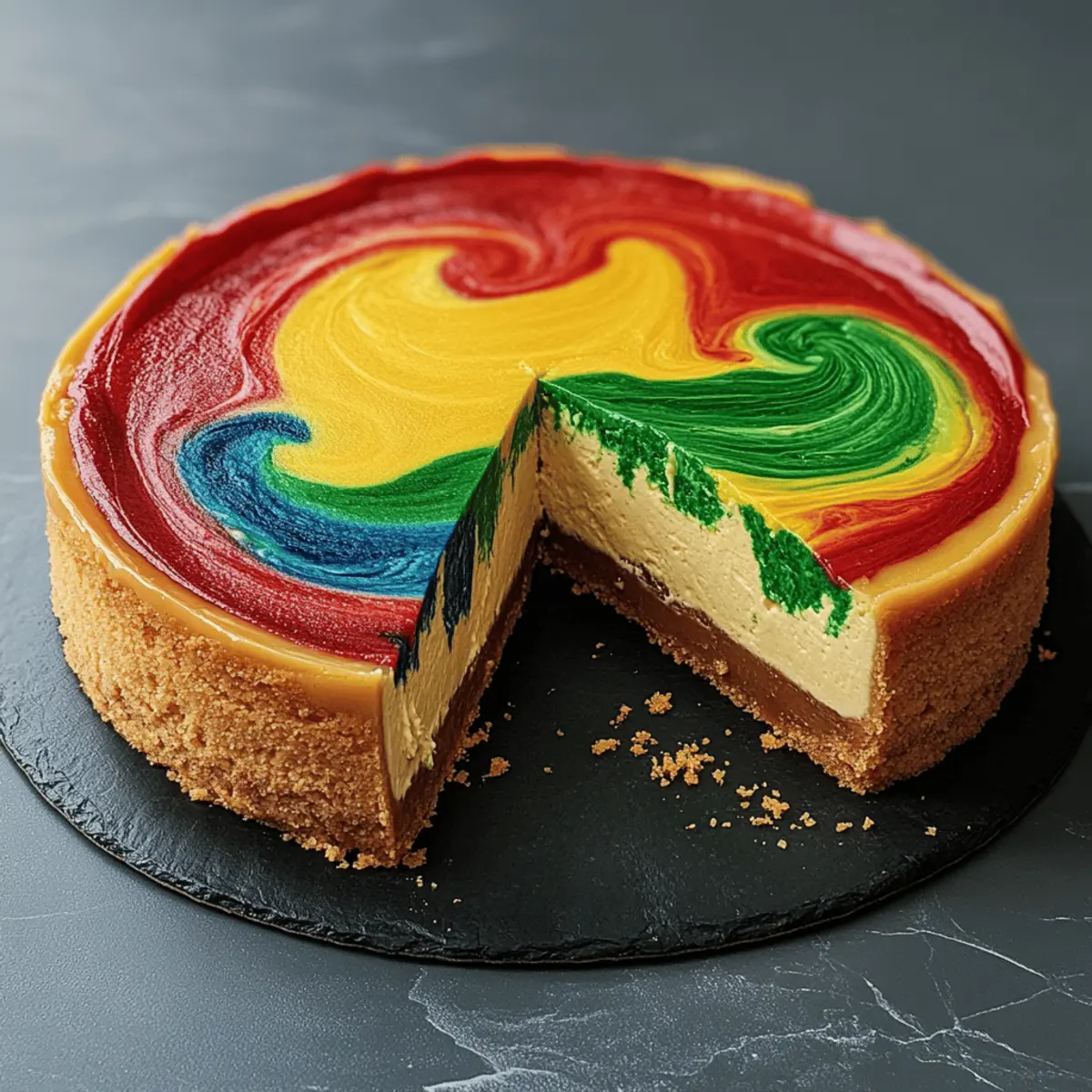 Hogwarts Houses Butterbeer Swirl Cheesecake