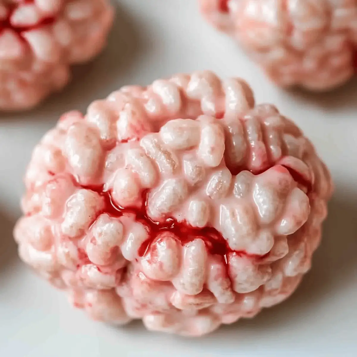 Marshmallow Rice Bubbles Halloween Brains