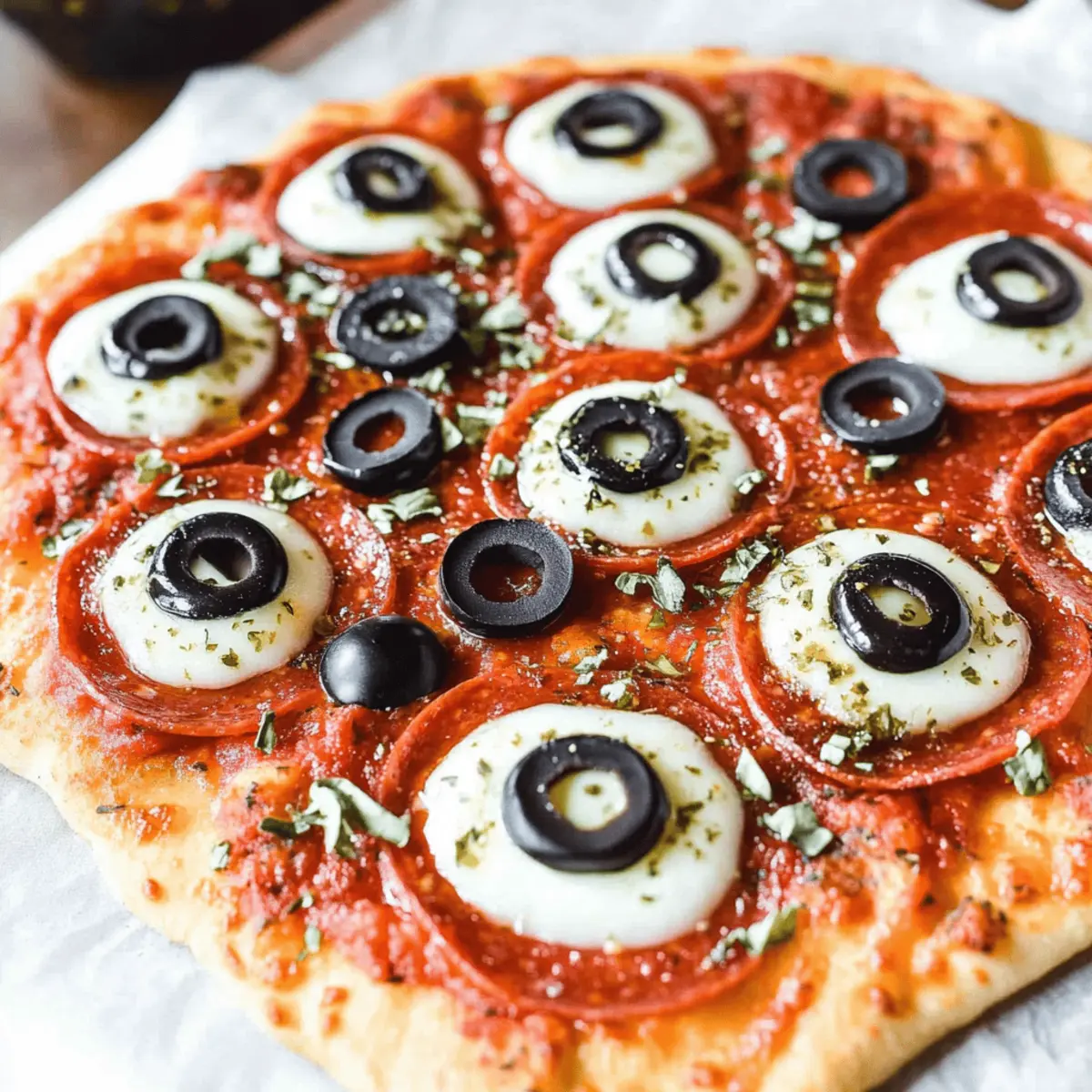 Monster Eyeball Pizza