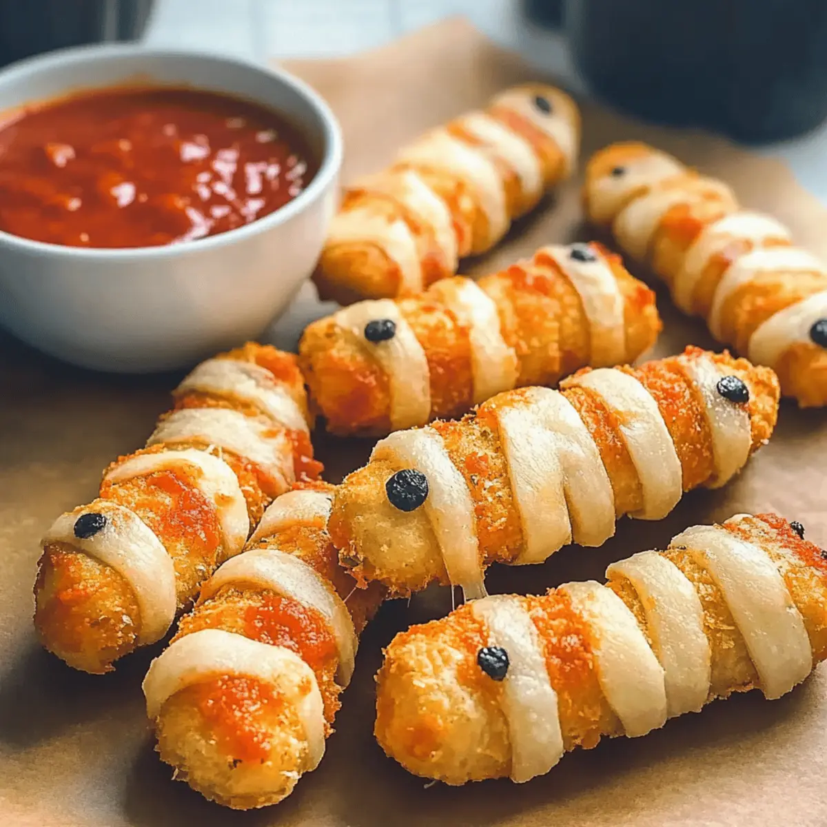 Mummy Mozzarella Sticks