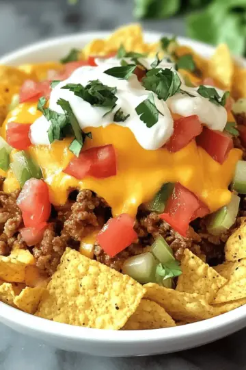 Slow Cooker Smothered Fritos Taco Bowls